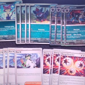 Zoroark Evoline dan Supports | Hitam Putih