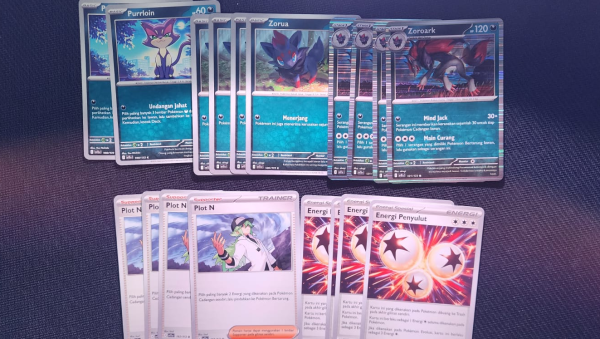 Zoroark Evoline dan Supports | Hitam Putih