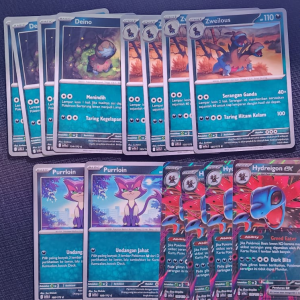 Hydreigon EX Evoline dan Supports | Hitam Putih