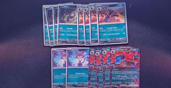 Hydreigon EX Evoline dan Supports | Hitam Putih
