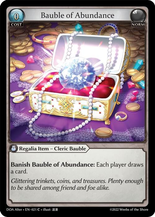 Bauble of Abundance - C (Non Foil) EN-021 (DOA)