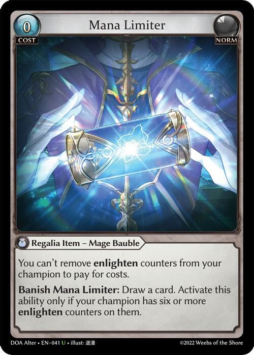 Mana Limiter - U (Non Foil) EN-041 (DOA)