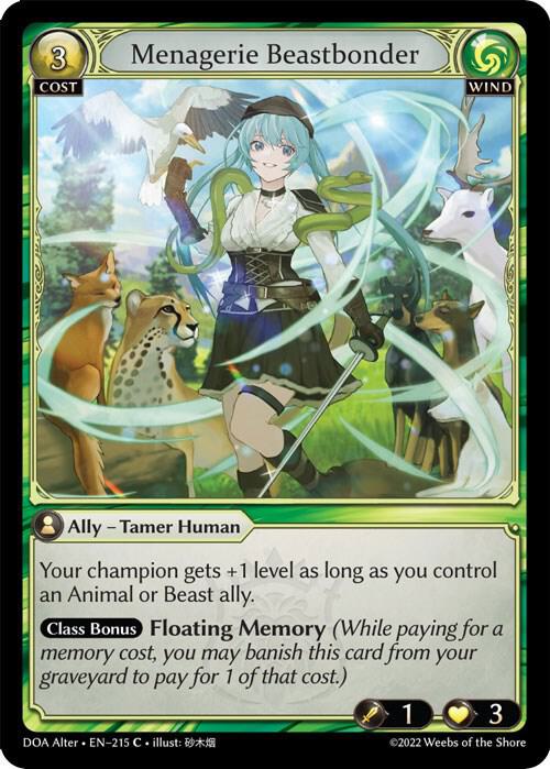 Menagerie Beastbonder - C (Non Foil) EN-215 (DOA)