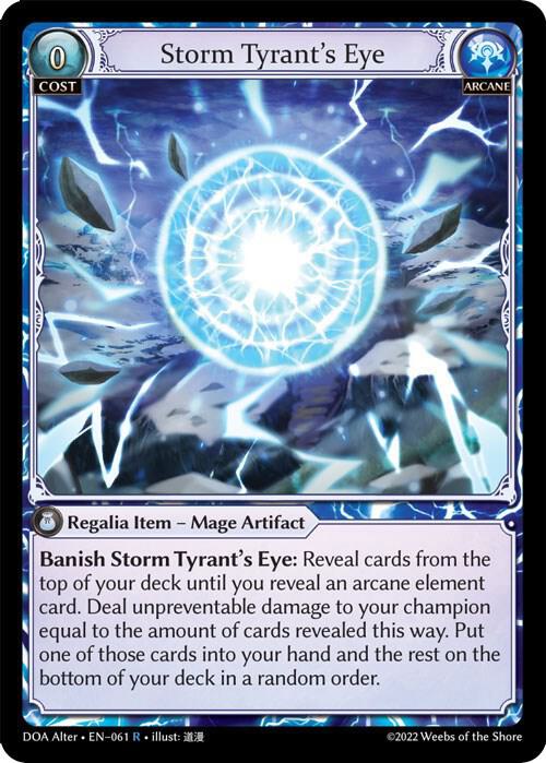 Storm Tyrant's Eye - R (Non Foil) EN-061 (DOA)
