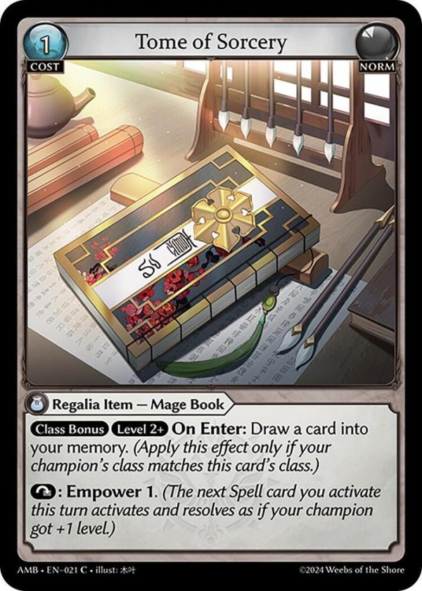Tome of Sorcery - C (Non Foil) EN-021 (AMB)