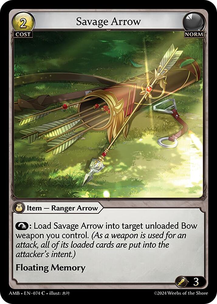 Savage Arrow - C (Non Foil) EN-074 (AMB)