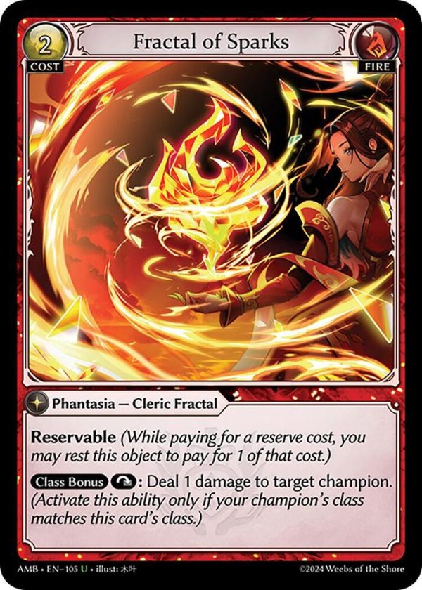 Fractal of Sparks - U (Non Foil) EN-105 (AMB)
