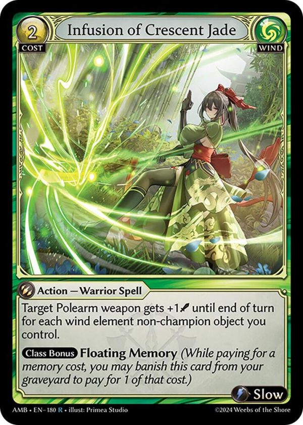 Infusion of Crescent Jade - R (Non Foil) EN-180 (AMB)