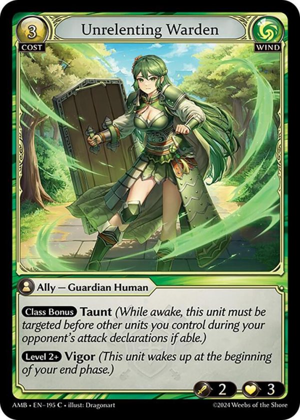 Unrelenting Warden - C (Non Foil) EN-195 (AMB)