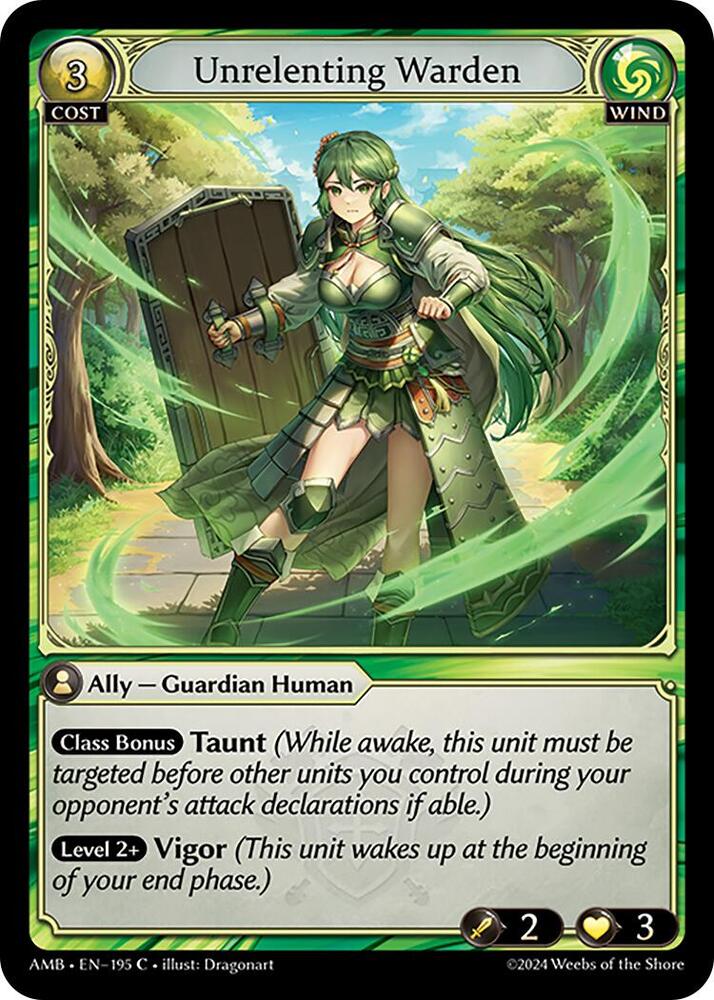 Unrelenting Warden - C (Non Foil) EN-195 (AMB)