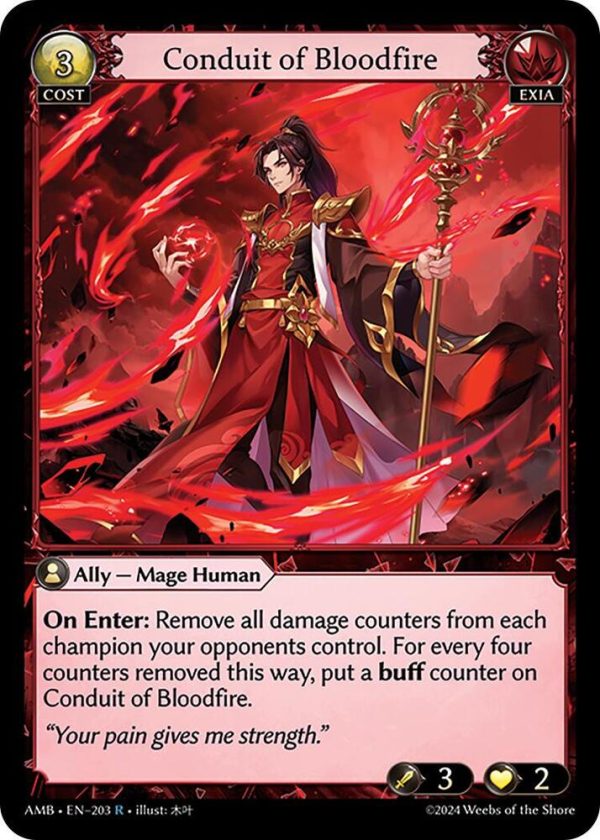 Conduit of Bloodfire - R (Non Foil) EN-203 (AMB)