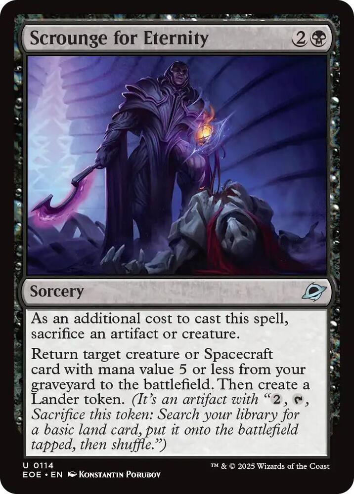 Scrounge for Eternity - Edge of Eternities (EOE)