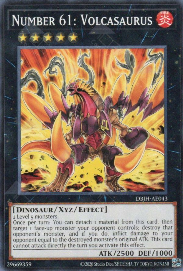 Number 61: Volcasaurus | Rarity | DBJH-AE043