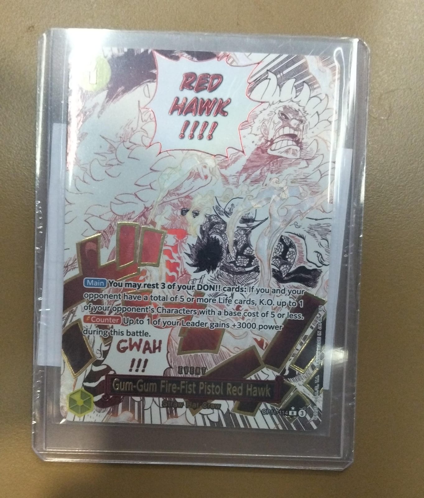 R★ Gum-Gum Fire-Fist Pistol Red Hawk (Ext-Art) OP11 english