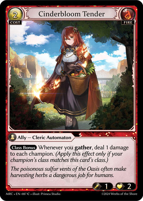 Cinderbloom Tender - C (Non Foil) EN-087 (MRC)