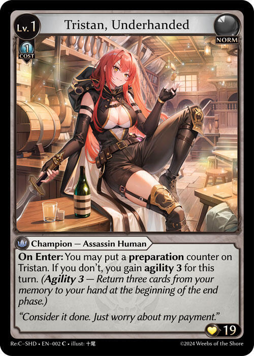 Tristan, Underhanded - C (Non Foil) EN-004 (MRC)