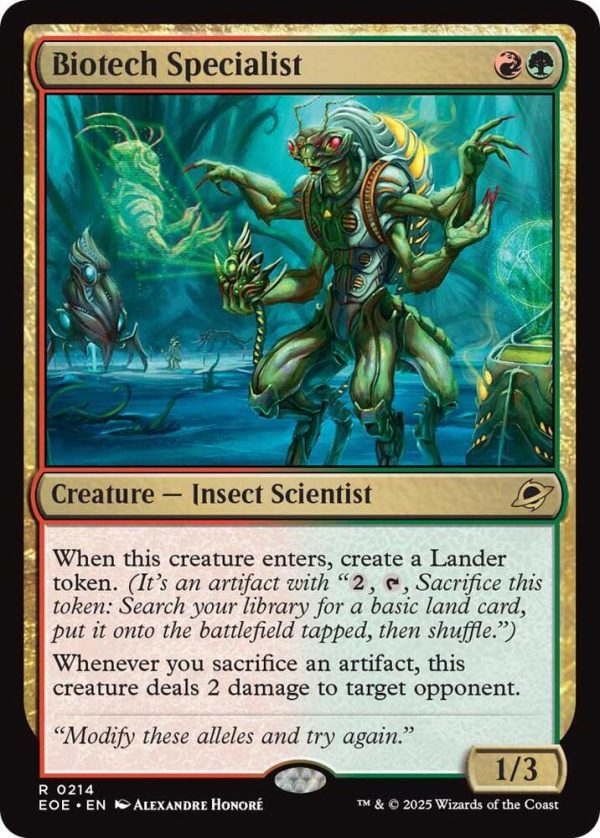 Biotech Specialist - Edge of Eternities (EOE)