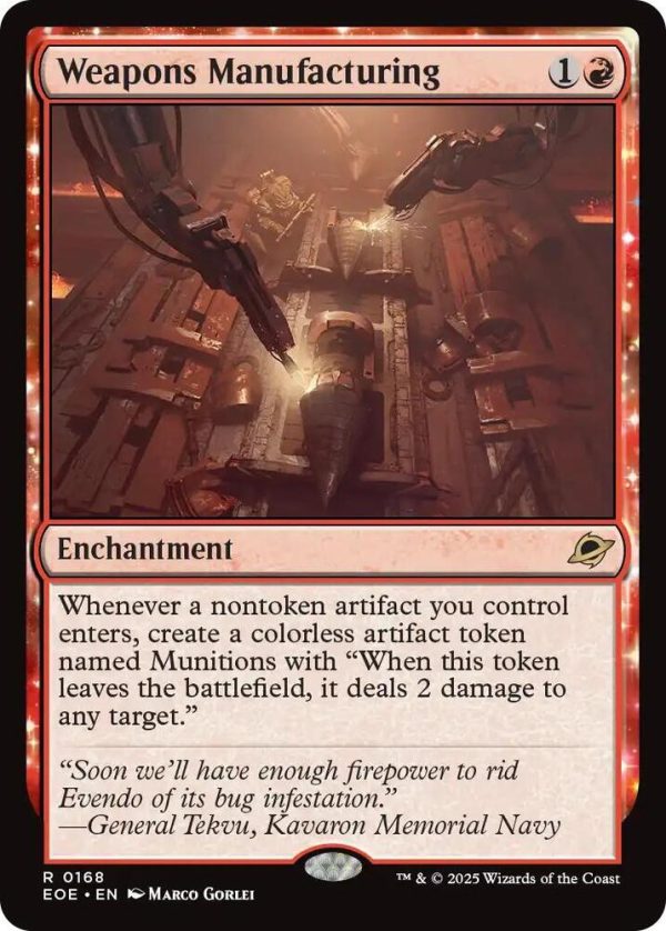 Weapons Manufacturing - Edge of Eternities (EOE)