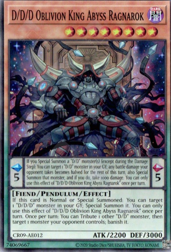 D/D/D Oblivion King Abyss Ragnarok | Super Rare | CR09-AE012