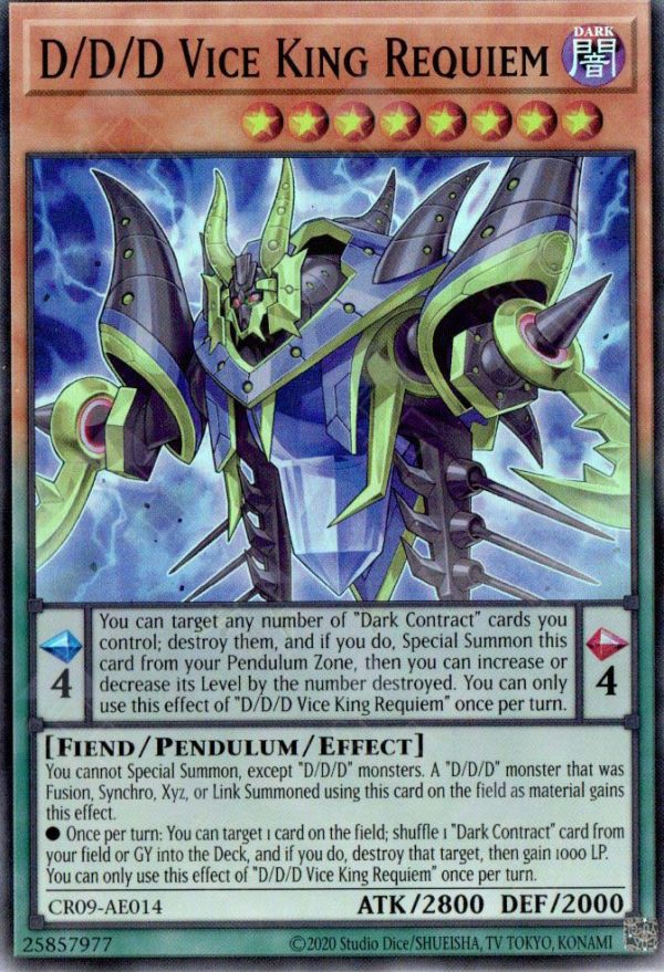 D/D/D Vice King Requiem | Super Rare | CR09-AE014