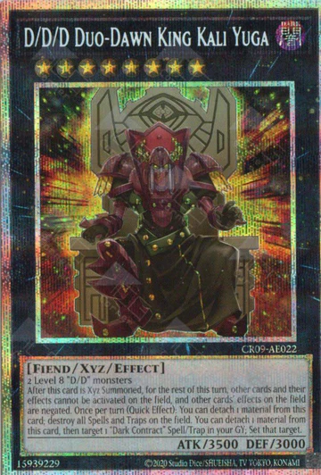 D/D/D Duo-Dawn King Kali Yuga | Ultimate Rare | CR09-AE022