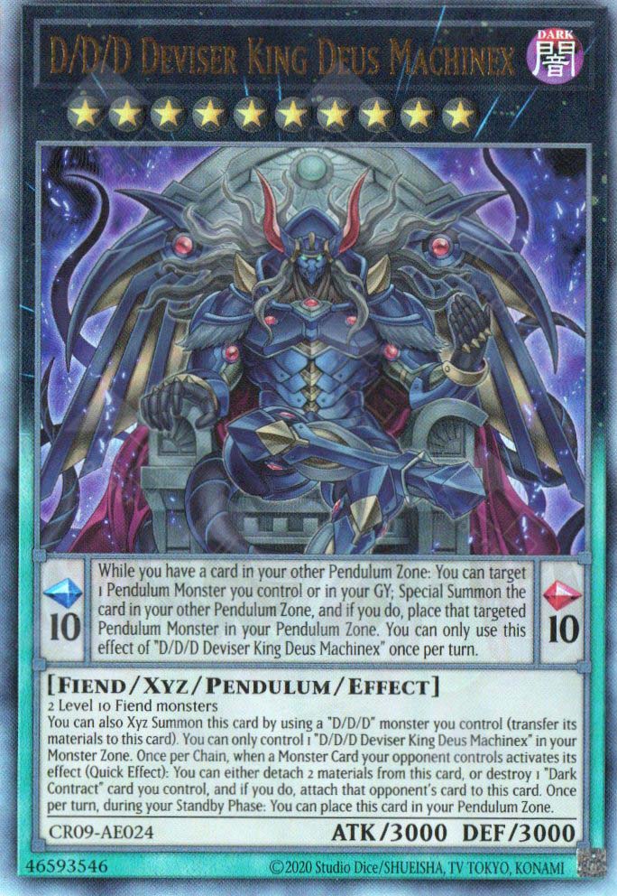 D/D/D Deviser King Deus Machinex | Ultimate Rare | CR09-AE024