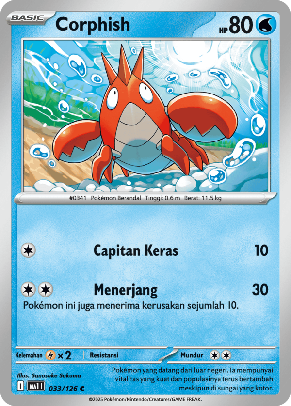 Corphish  | C | MA1