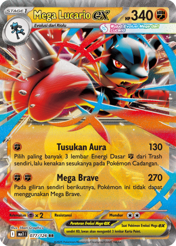Mega Lucario ex | RR | MA1