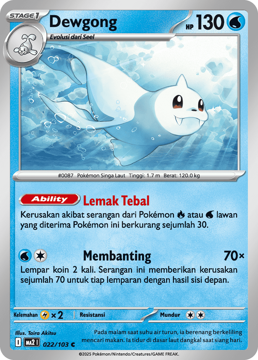 Dewgong | C | MA2