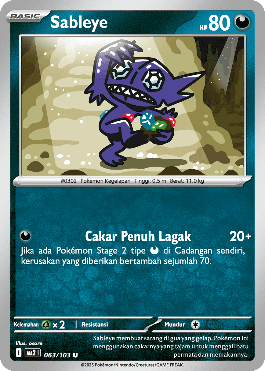 Sableye | U | MA2